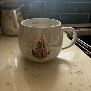 Disney White and Gold Castle Mug